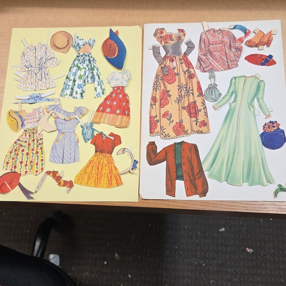 Huge Lot Vintage Paper Doll Clothes-1950s Starlets & Fashion-Whitman/Merrill - Picture 8 of 13